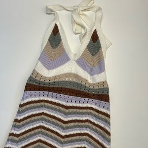 Pink Rose Knitted Dress